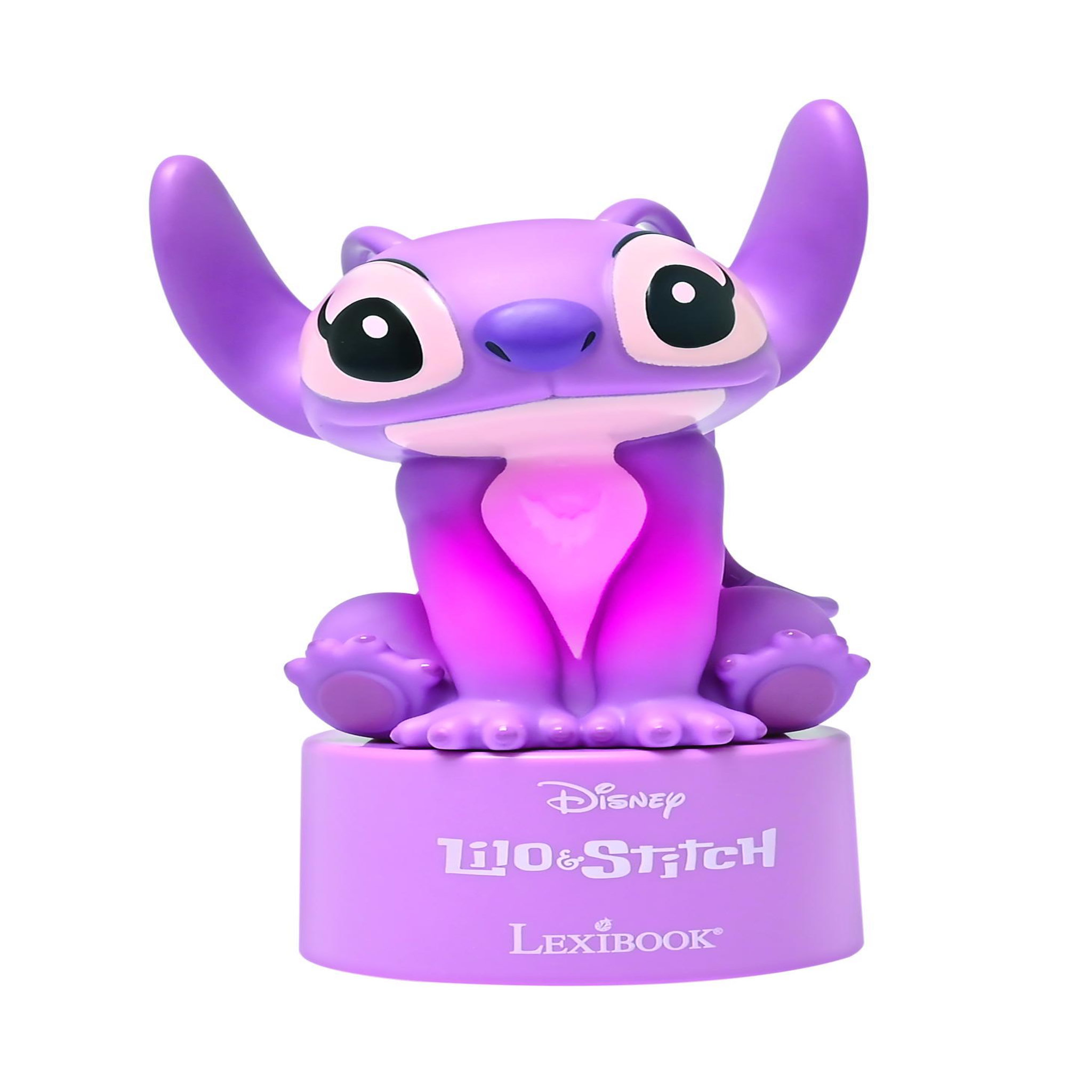 Voir la diapositive 3 : Lexibook Veilleuse en 3D avec variation de couleurs Stitch Angel