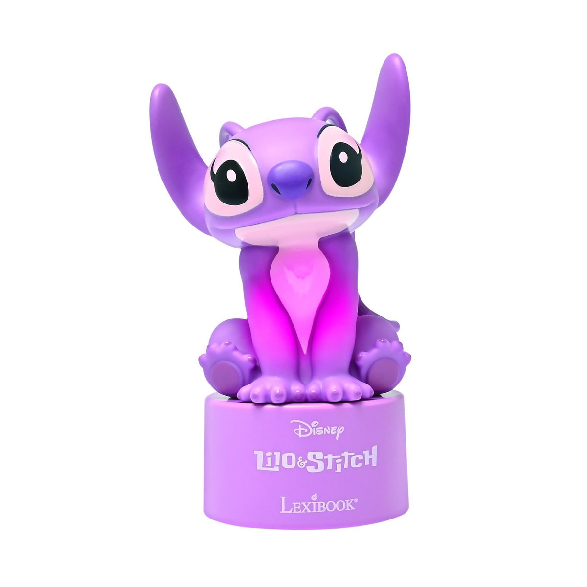 Lexibook Veilleuse en 3D avec variation de couleurs Stitch Angel