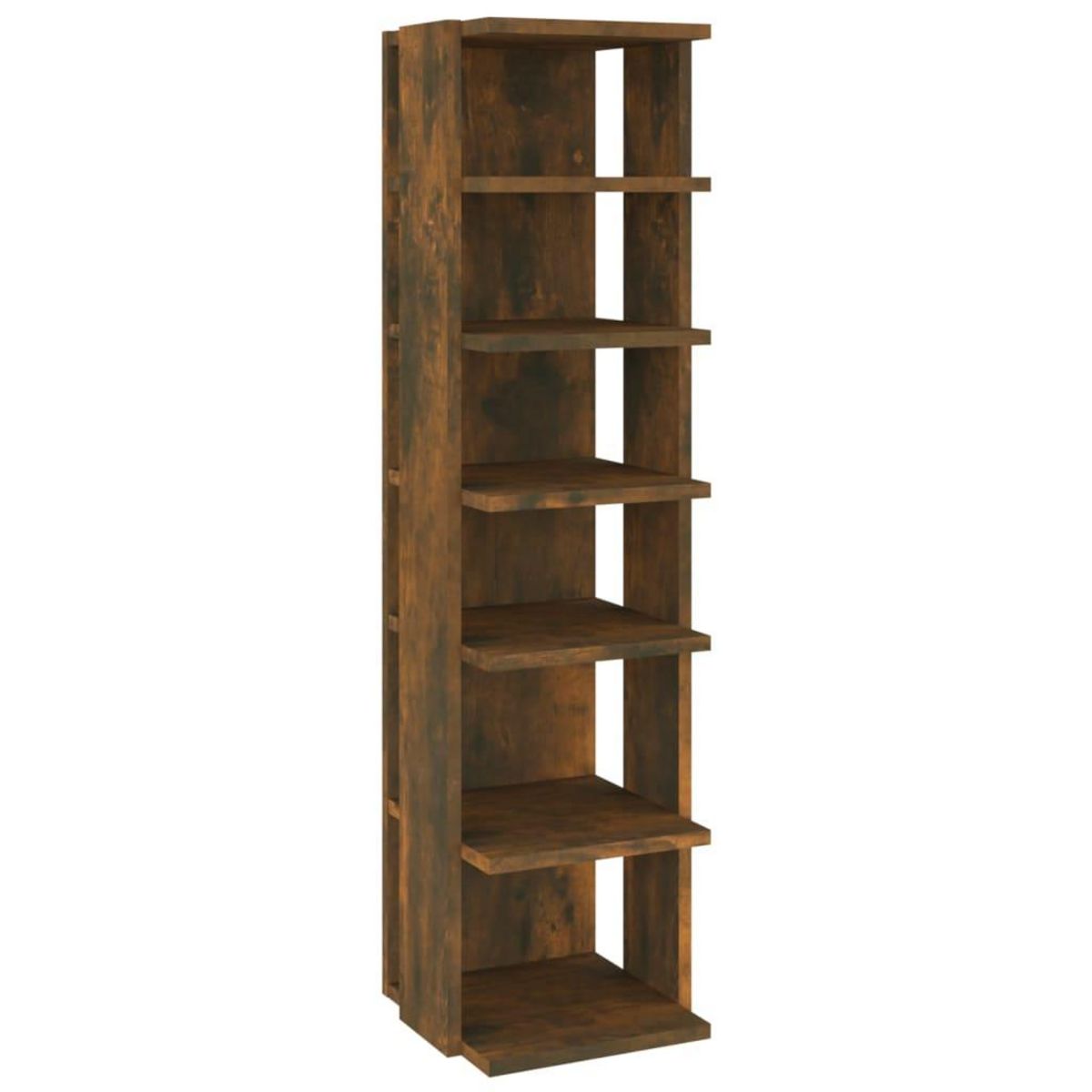 VIDAXL Etagere a chaussures Chene fume 27,5x27x102cm Bois d'ingenierie