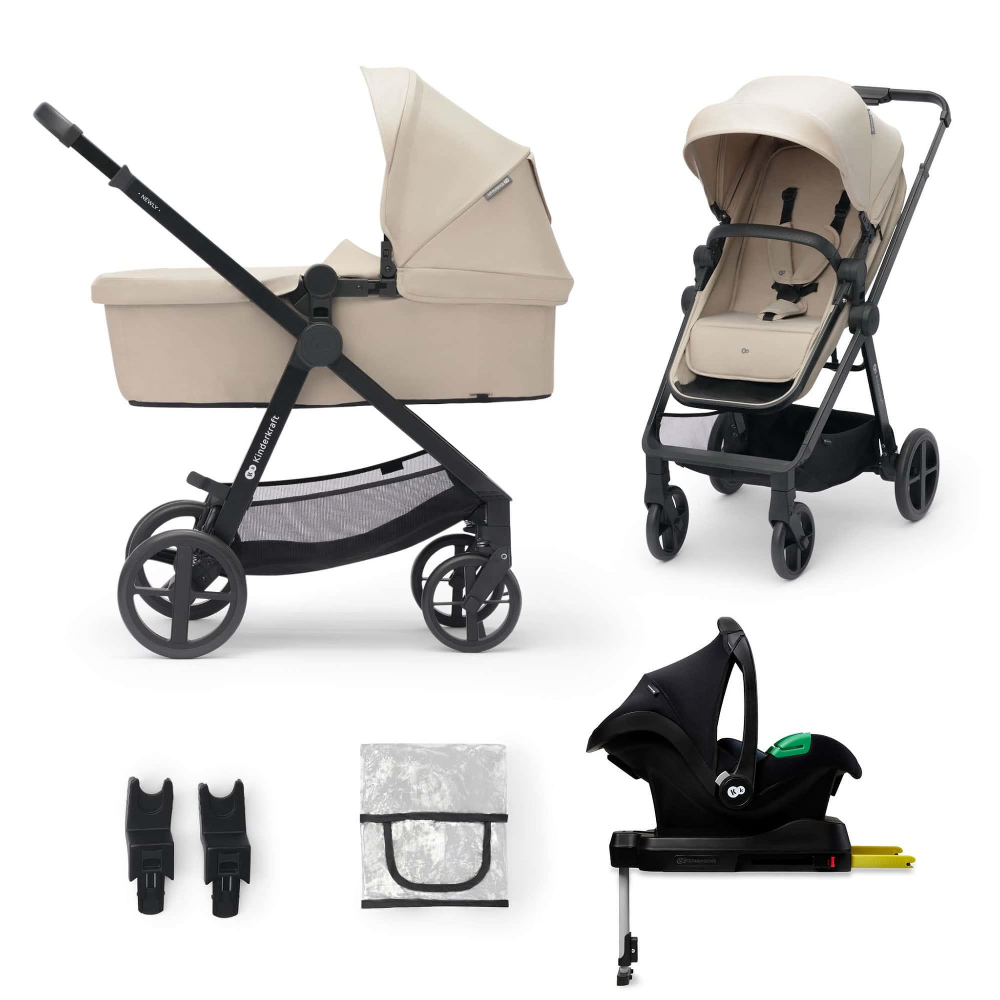 Voir la diapositive 1 : KINDERKRAFT Poussette 4en1 newly pratique et confortable