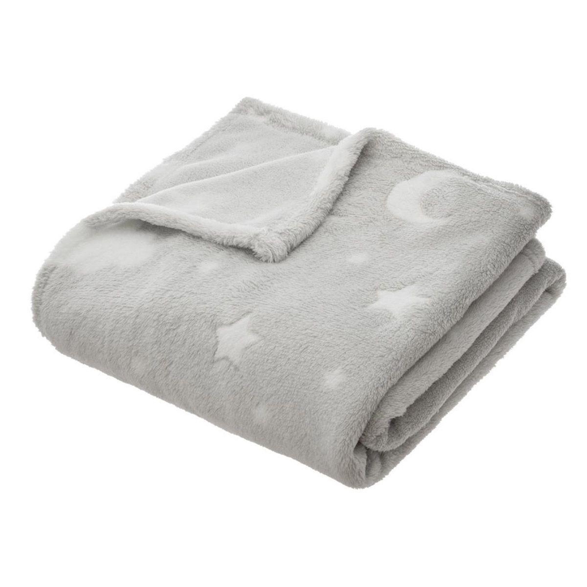 Atmosphera Kids Plaid phosphorescent enfant  reka  125x150cm gris