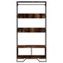Voir la diapositive 4 : VIDAXL Armoire chêne fumé 90x50x180 cm bois d ingénierie