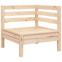 Voir la diapositive 2 : VIDAXL Canape d'angle de jardin bois de pin massif