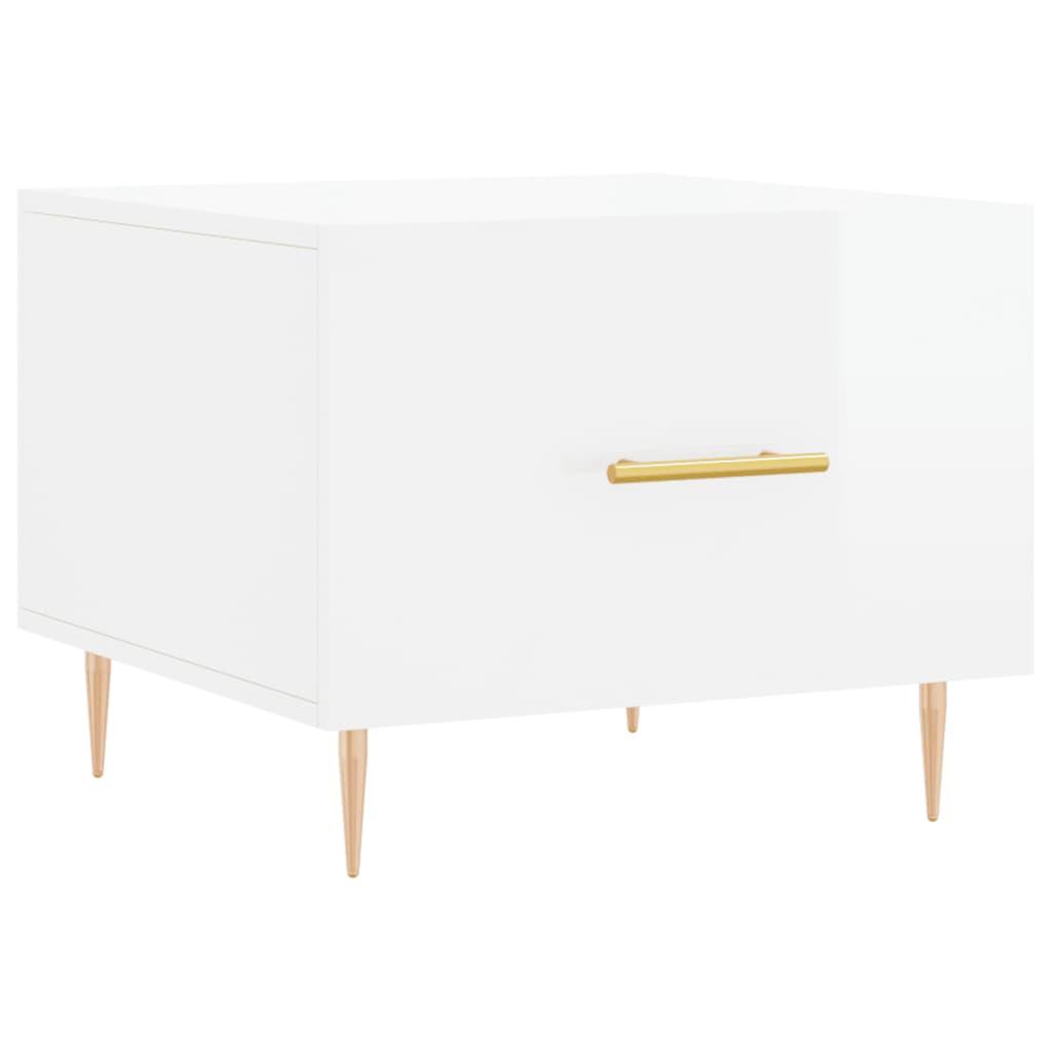 Voir la diapositive 5 : VIDAXL Tables basses 2 pcs blanc brillant 50x50x40cm bois d'ingenierie