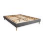 Voir la diapositive 4 : SEPTNUITS Matelas + sommier kit gris Memo Spring Ressorts ensachés MAXI épaisseur