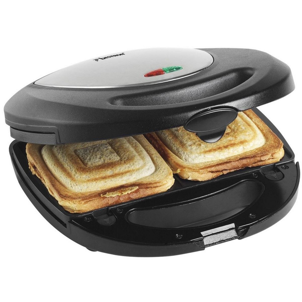 Bestron Croque-gaufre-grill 3en1 760w noir - asm8010