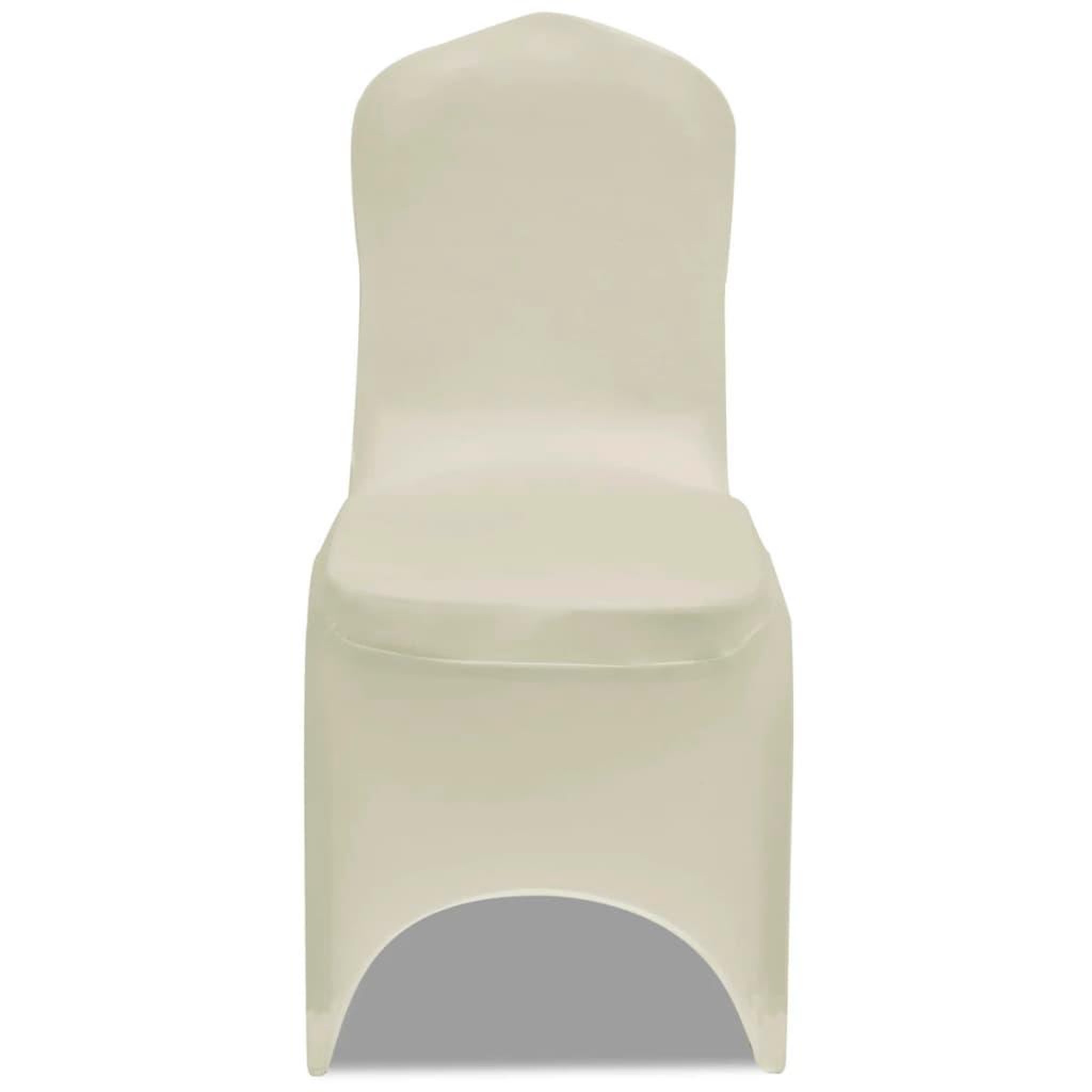 Voir la diapositive 3 : VIDAXL Housse de chaise extensible 4 pcs creme