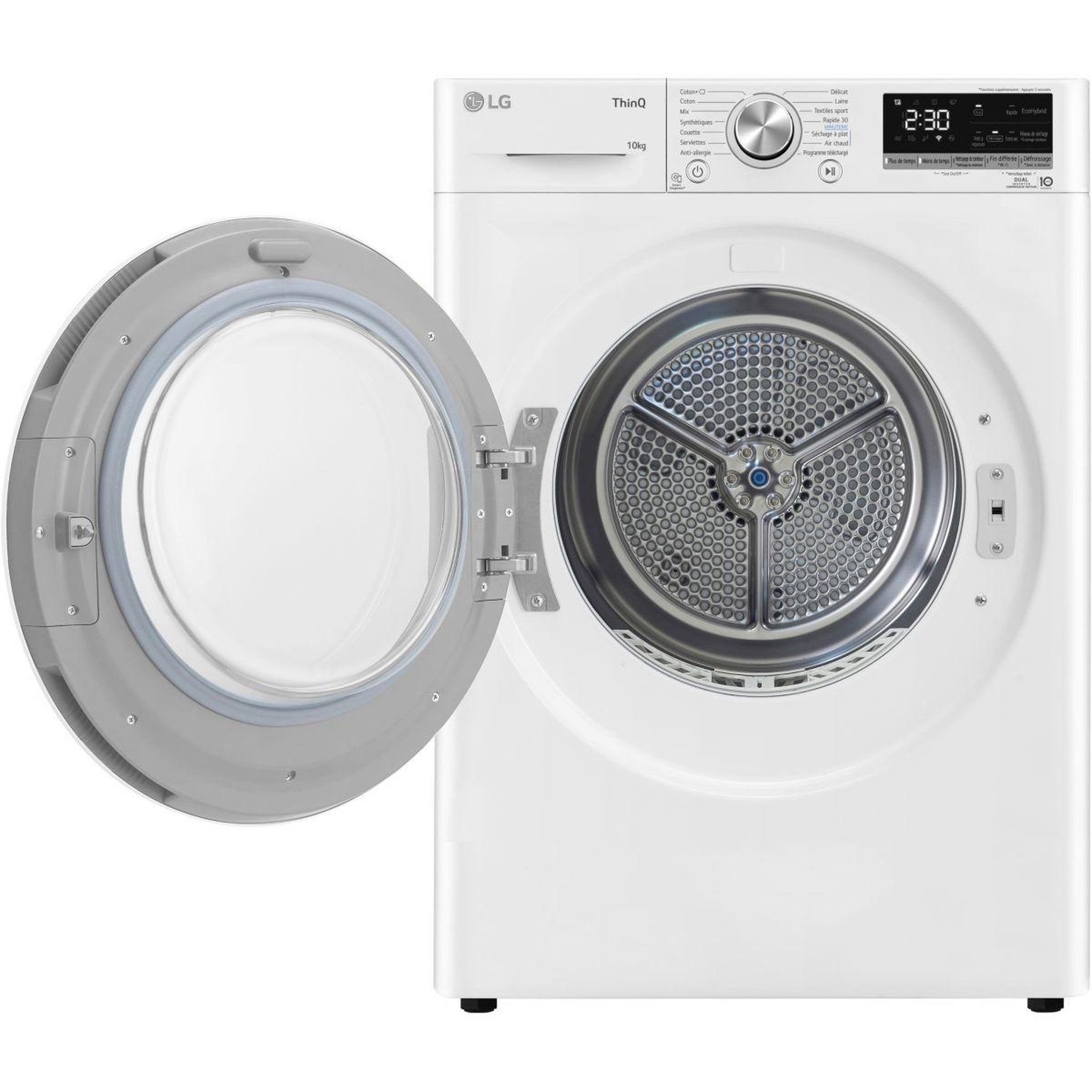 Voir la diapositive 5 : LG Sèche linge pompe à chaleur RH1V51WH