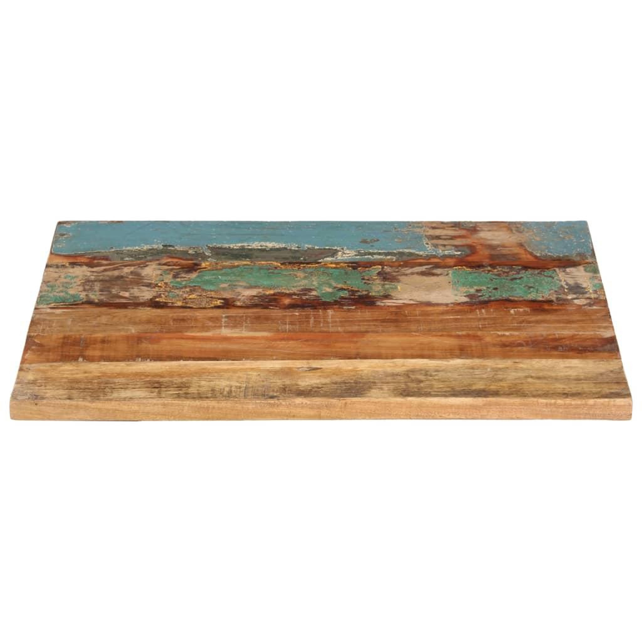 Voir la diapositive 2 : VIDAXL Dessus de table rectangulaire 60x70 cm 25-27 mm bois recupere