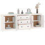 Voir la diapositive 4 : VIDAXL Buffet Blanc 210x35x80 cm Bois massif de pin