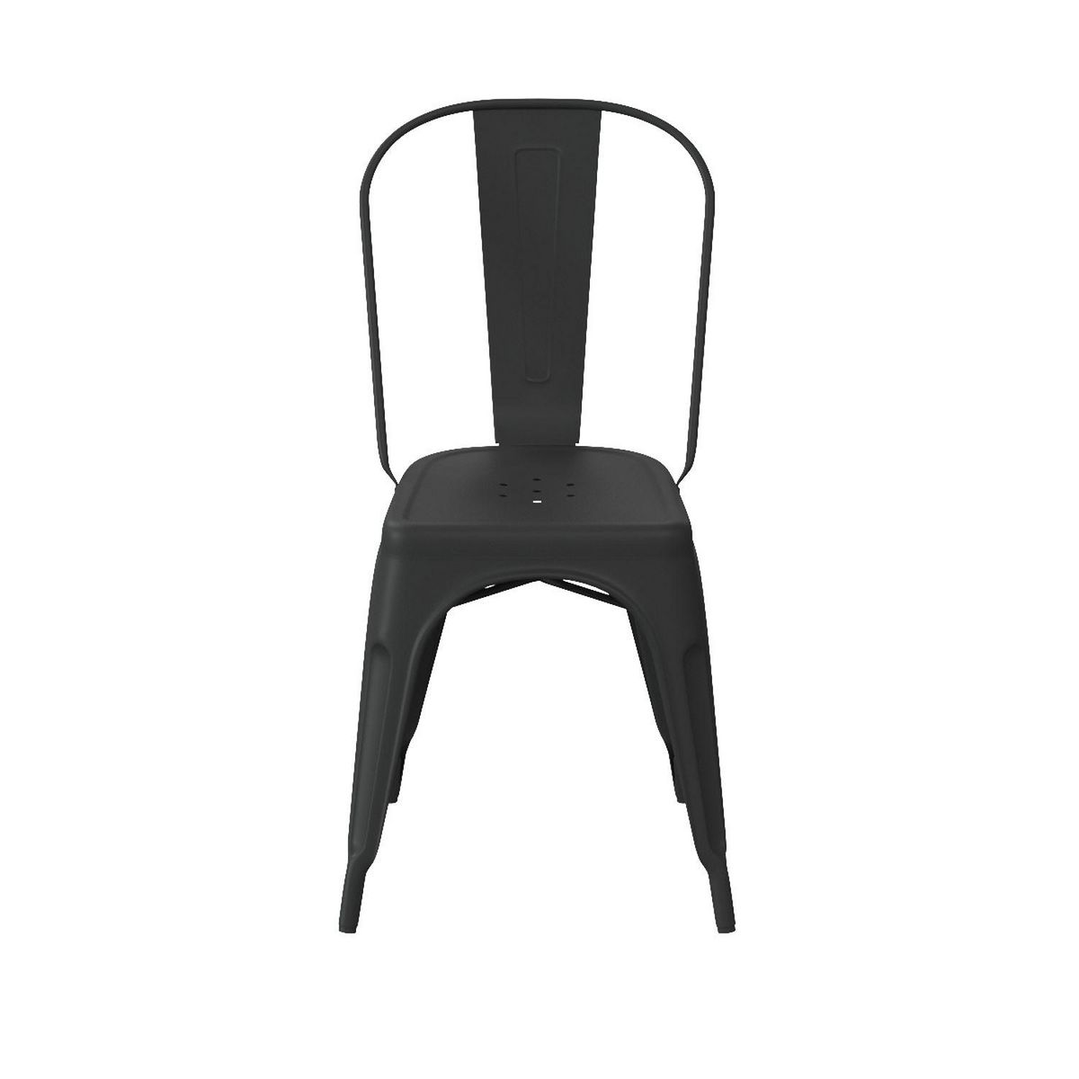 TOILINUX Lot de 4 chaises en métal NIKO