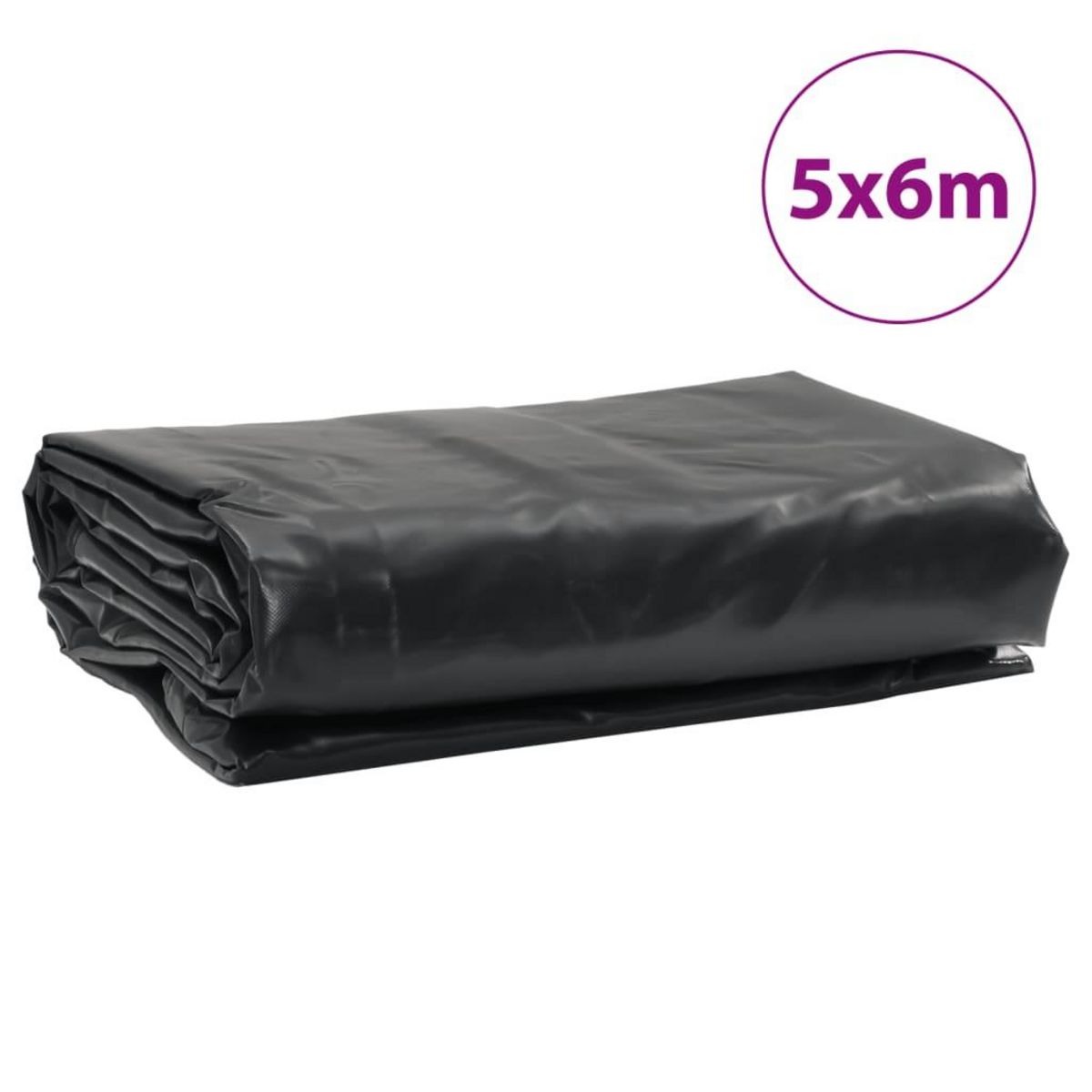 VIDAXL Bache anthracite 5x6 m 600 g/m²