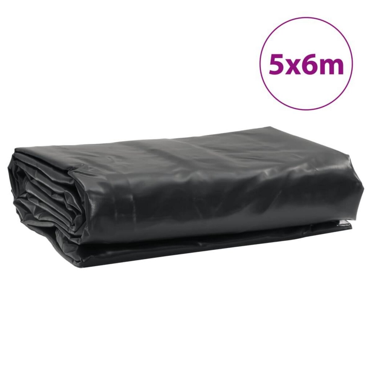 VIDAXL Bache anthracite 5x6 m 600 g/m²