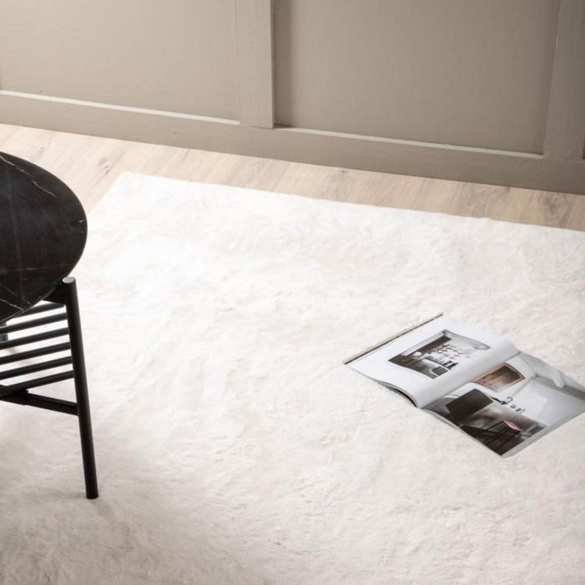 Paris Prix Tapis Design  Nina  200x300cm Blanc