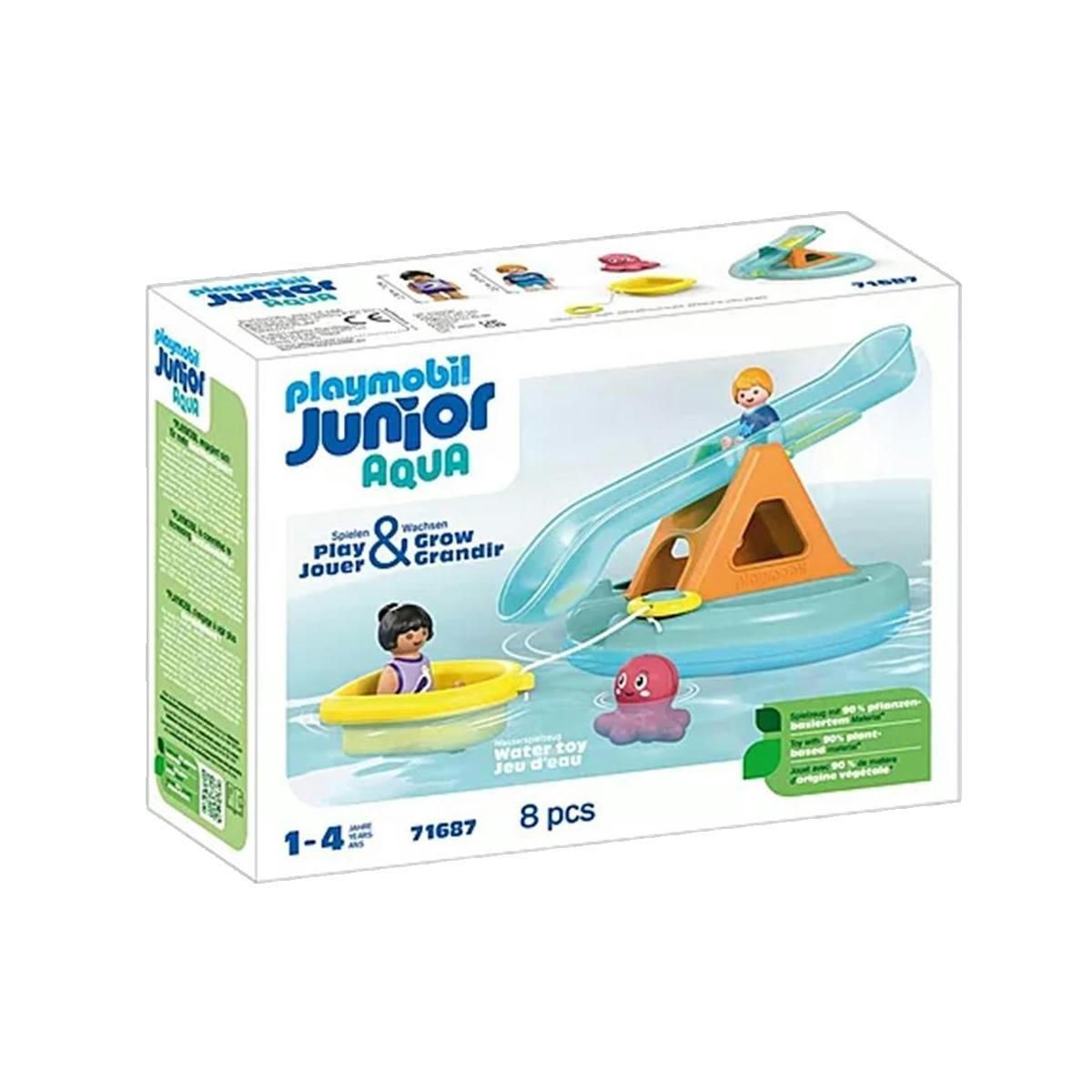 PLAYMOBIL Jouet Playmobil Junior 71687 avec toboggan aquatique