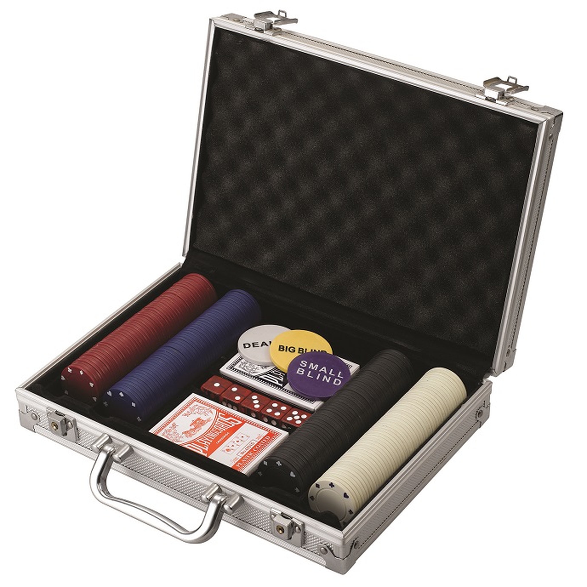 Voir la diapositive 2 : One Two Fun Malette de Poker aluminium