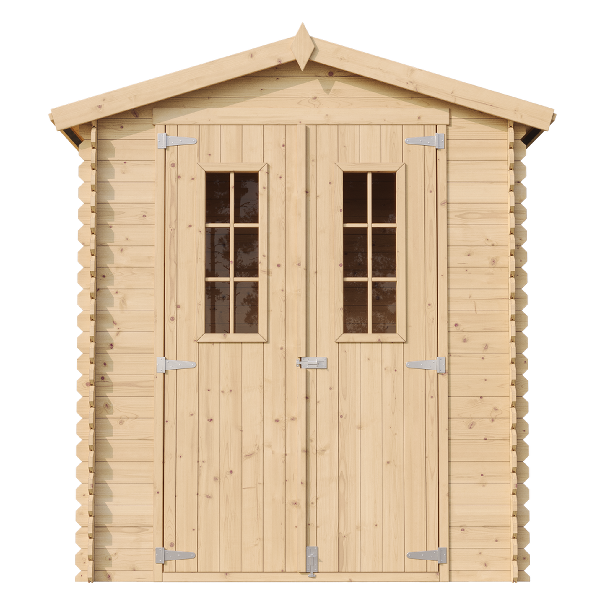Voir la diapositive 2 : TIMBELA Abri de jardin en bois 1.98m² cabanon jardin exterieur à outils avec sol imprégné m367c+m367g