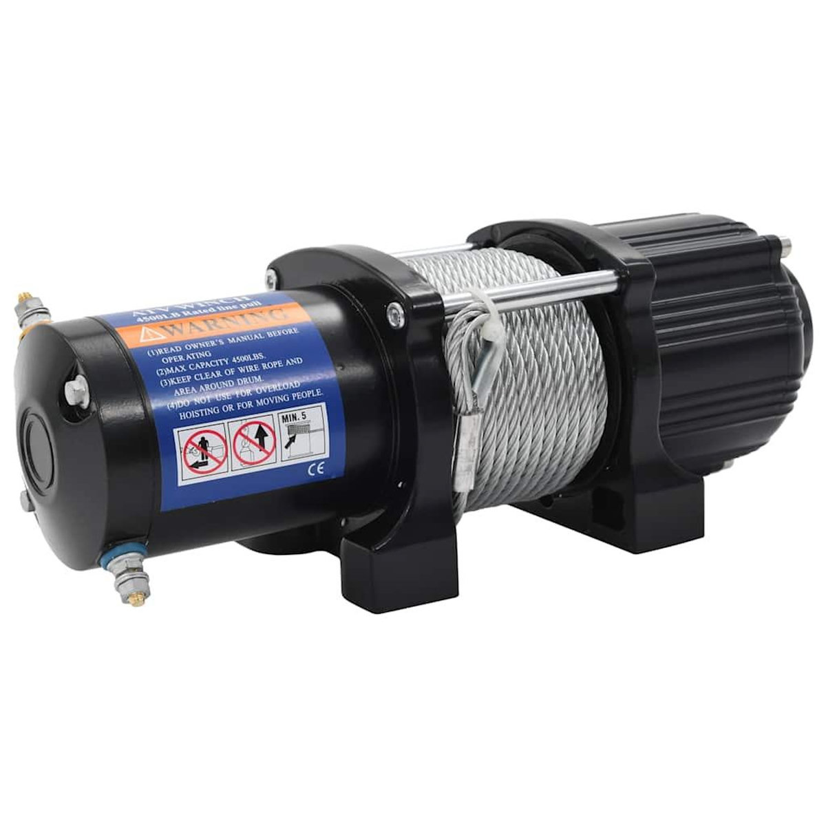 VIDAXL Treuil electrique 12 V 4500 lbs 2040 kg avec telecommande