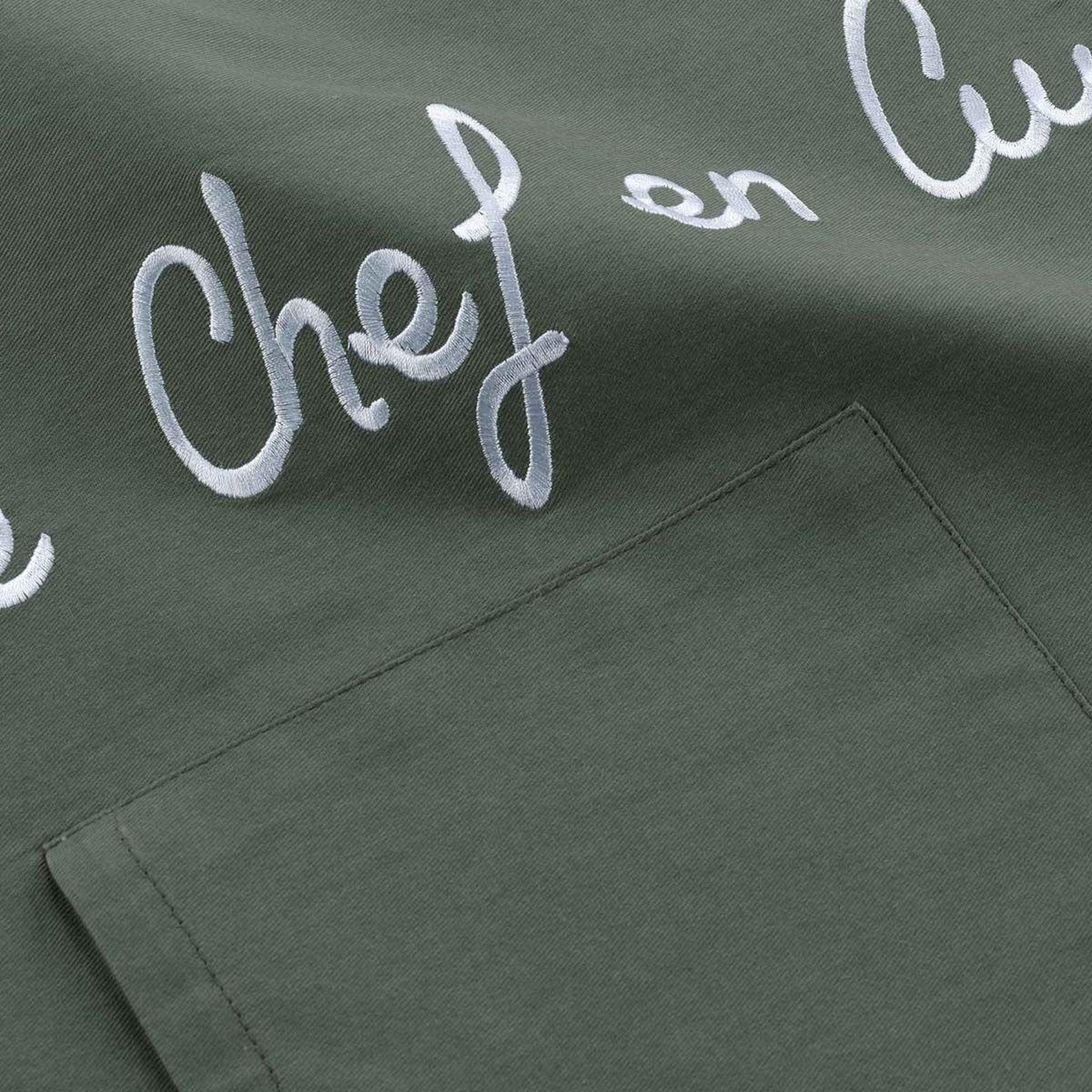 Voir la diapositive 3 : Douceur d'Intérieur Tablier de cuisine  cuistot  84cm kaki