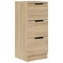 Voir la diapositive 2 : VIDAXL Buffet Chêne sonoma 30x30x70 cm Bois d ingénierie