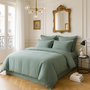 Voir la diapositive 2 : BATON ROUGE Housse de couette 100% satin de coton 105 fils celadon