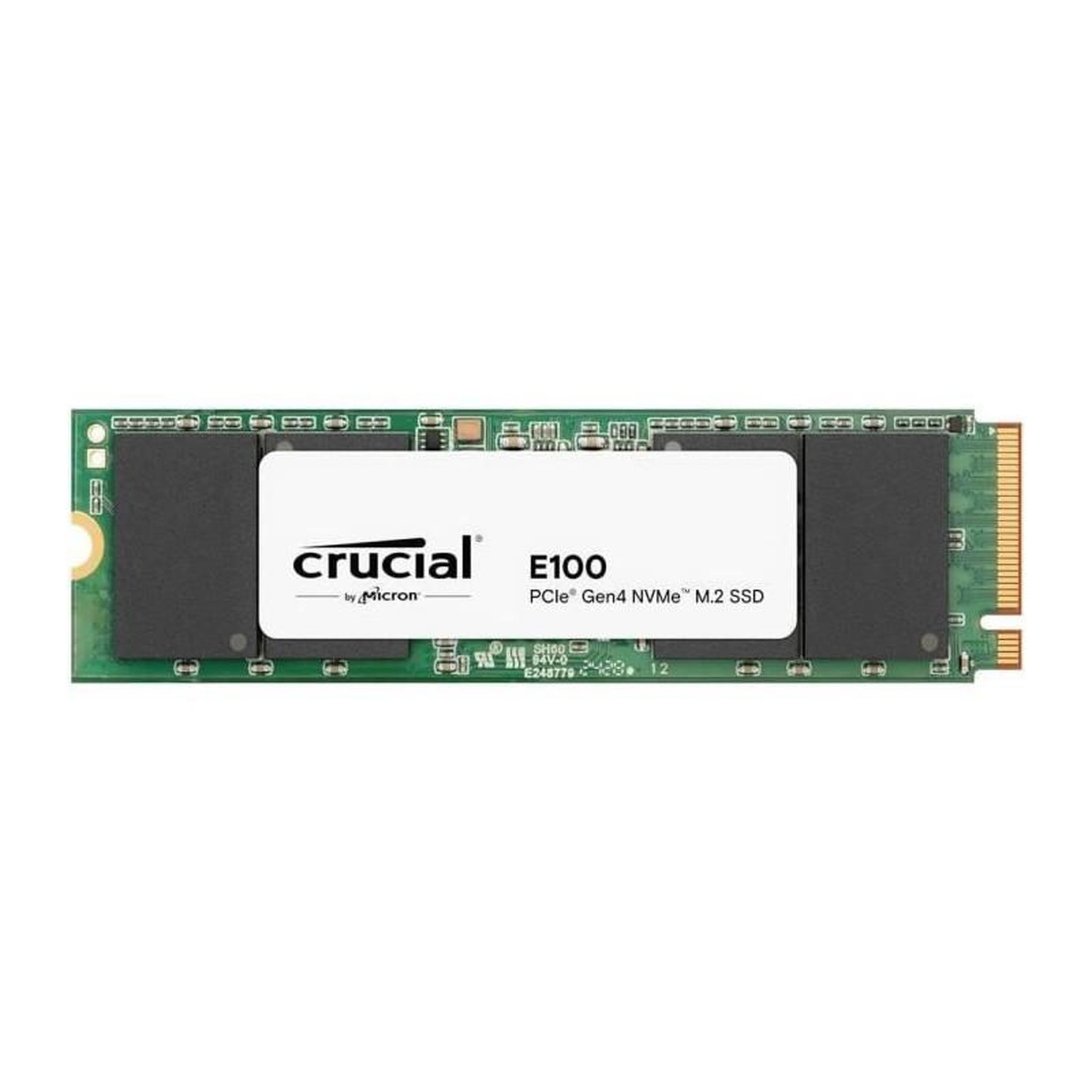 Crucial SSD interne - CRUCIAL - E100 - 480 Go - PCIe Gen4 NVMe M.2 - Jusqu'a 470 Mo/s