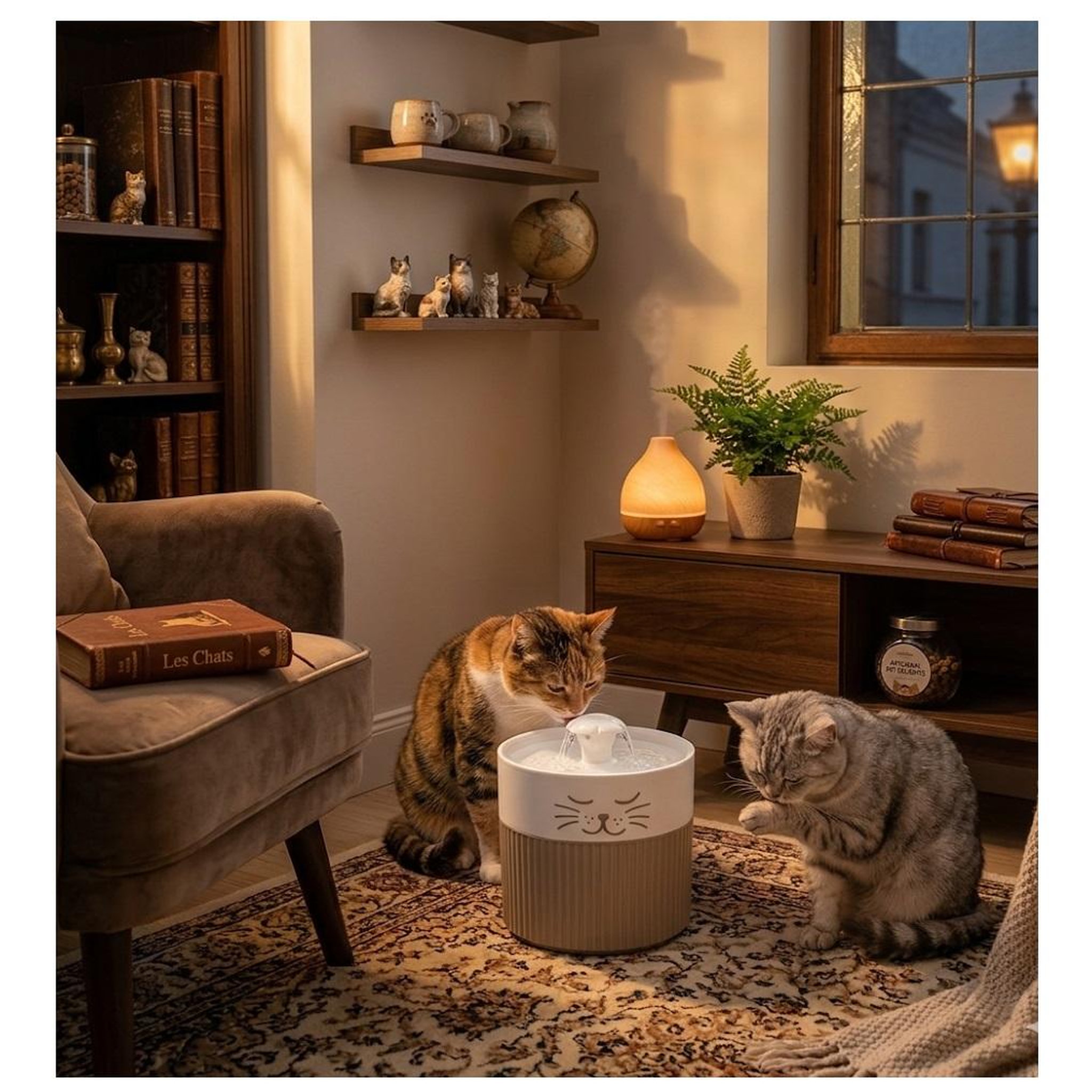 Voir la diapositive 3 : Eden Fontaine a eau mali 2l pour chat et petit chien