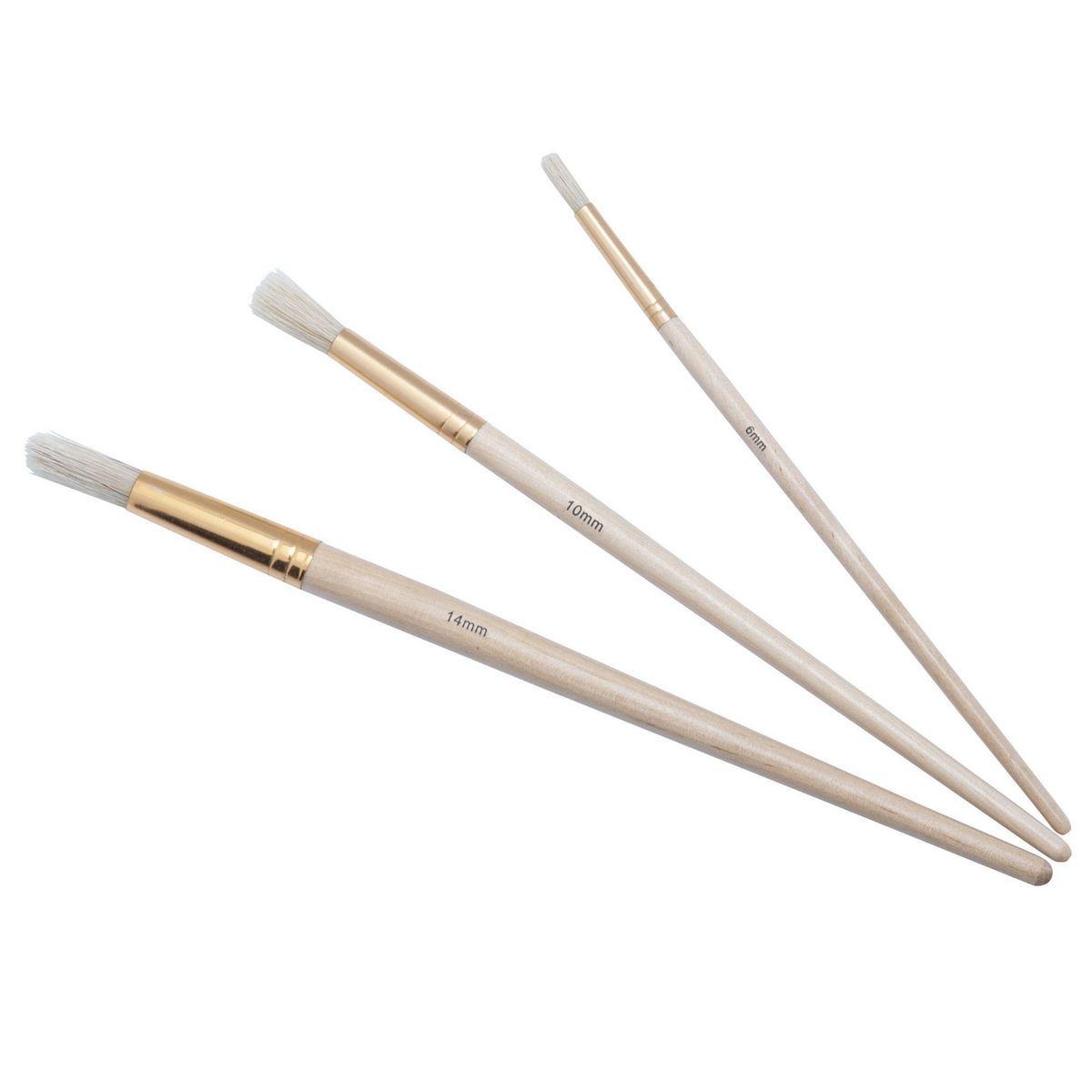 Gsc Lot de 3 pinceaux ronds Gsc