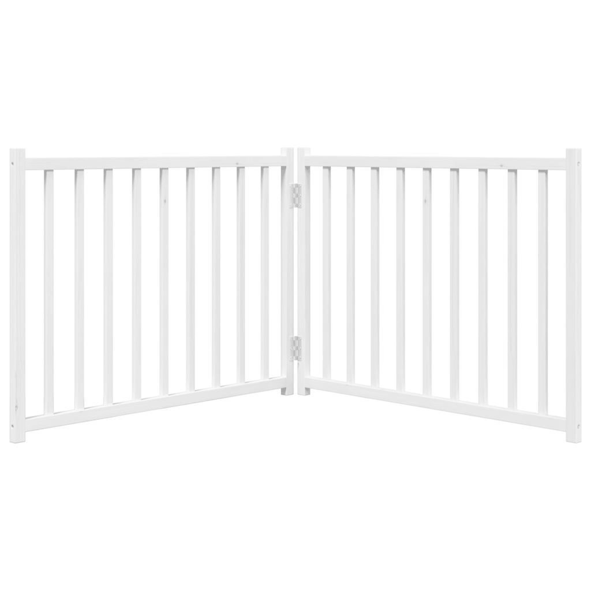 Voir la diapositive 4 : VIDAXL Barriere pour chien pliable 2 panneaux 160 cm bois sapin massif
