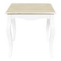 Voir la diapositive 2 : Paris Prix Table d'Appoint en Bois  Victoria  45cm Blanc