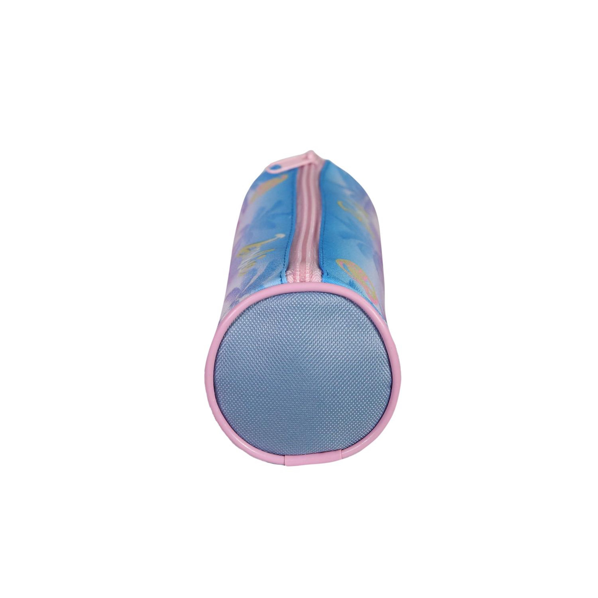 Voir la diapositive 3 : Bagtrotter BAGTROTTER Trousse scolaire ronde Barbie Bleu