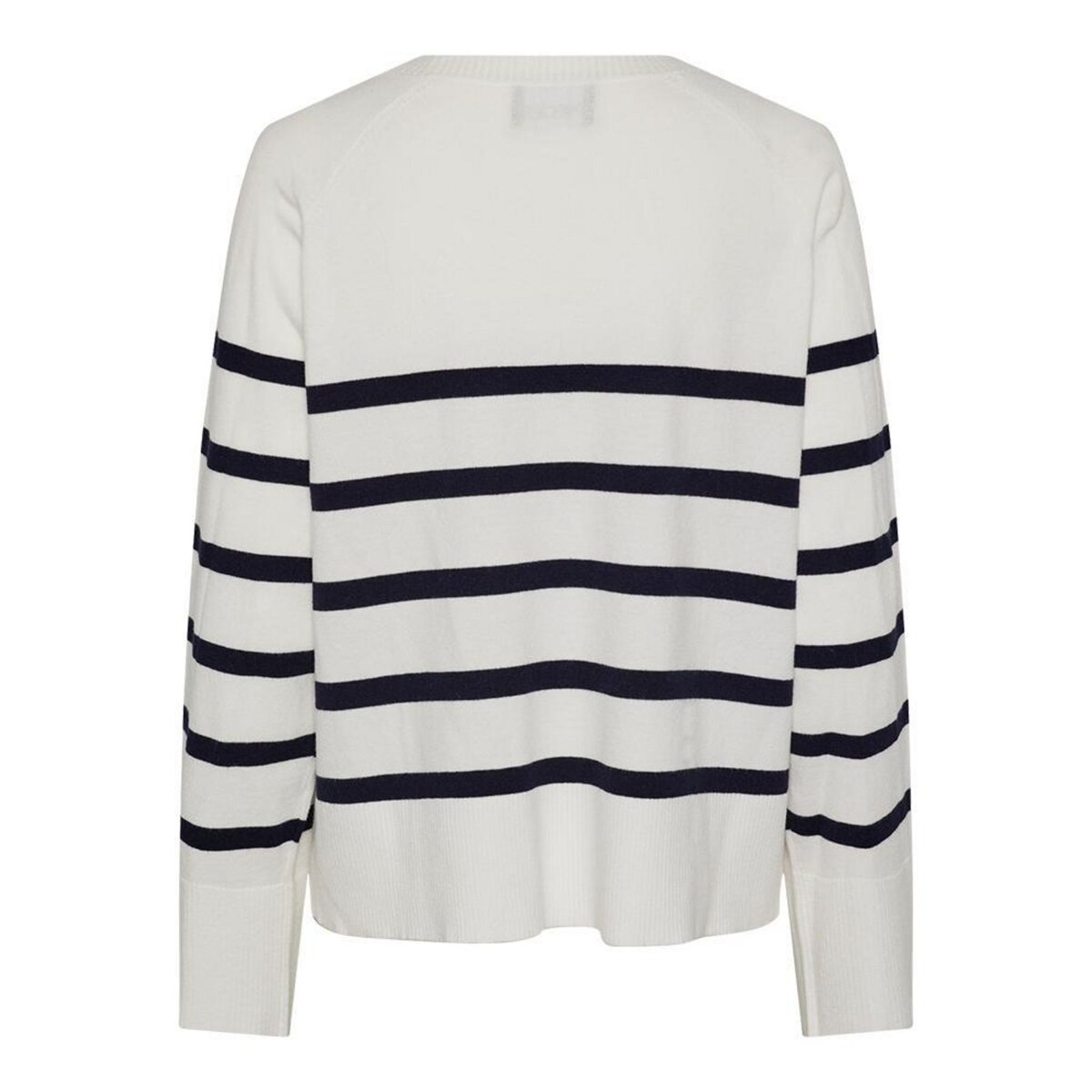 Pieces Pull Blanc/Bleu à rayures Femme Pieces Sia