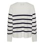 Voir la diapositive 2 : Pieces Pull Blanc/Bleu à rayures Femme Pieces Sia