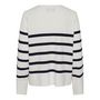 Voir la diapositive 2 : Pieces Pull Blanc/Bleu à rayures Femme Pieces Sia