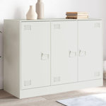 VIDAXL Buffet blanc 99x39x73 cm acier