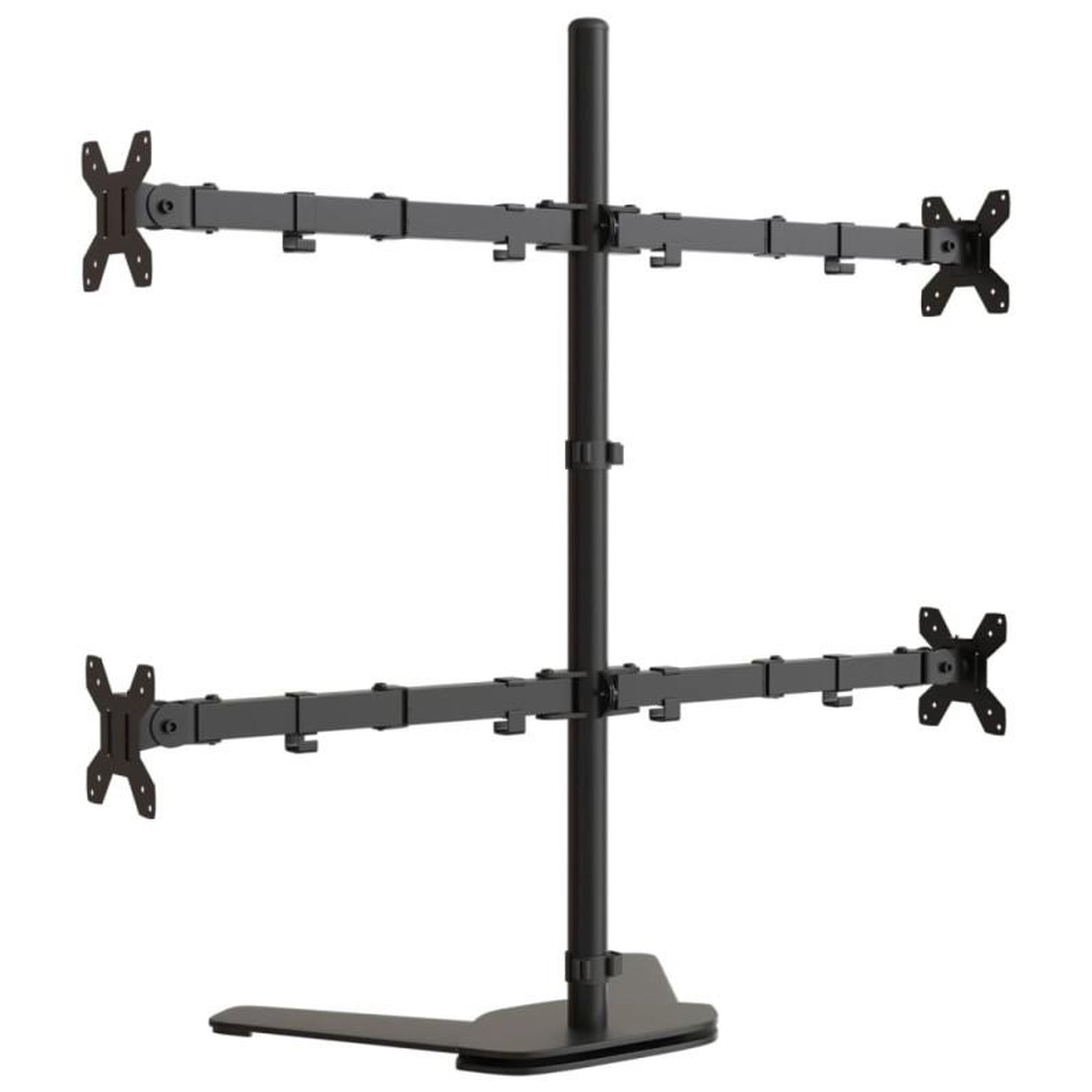 Voir la diapositive 6 : VIDAXL Support de moniteur noir acier VESA 75 100 mm