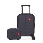 SWISS KOPPER SWISS KOPPER  -  Lot de 2  -  Valise cabine XXS et vanity USTER. Coloris disponibles : Beige, Vert, Rose, Noir, Bleu, Gris