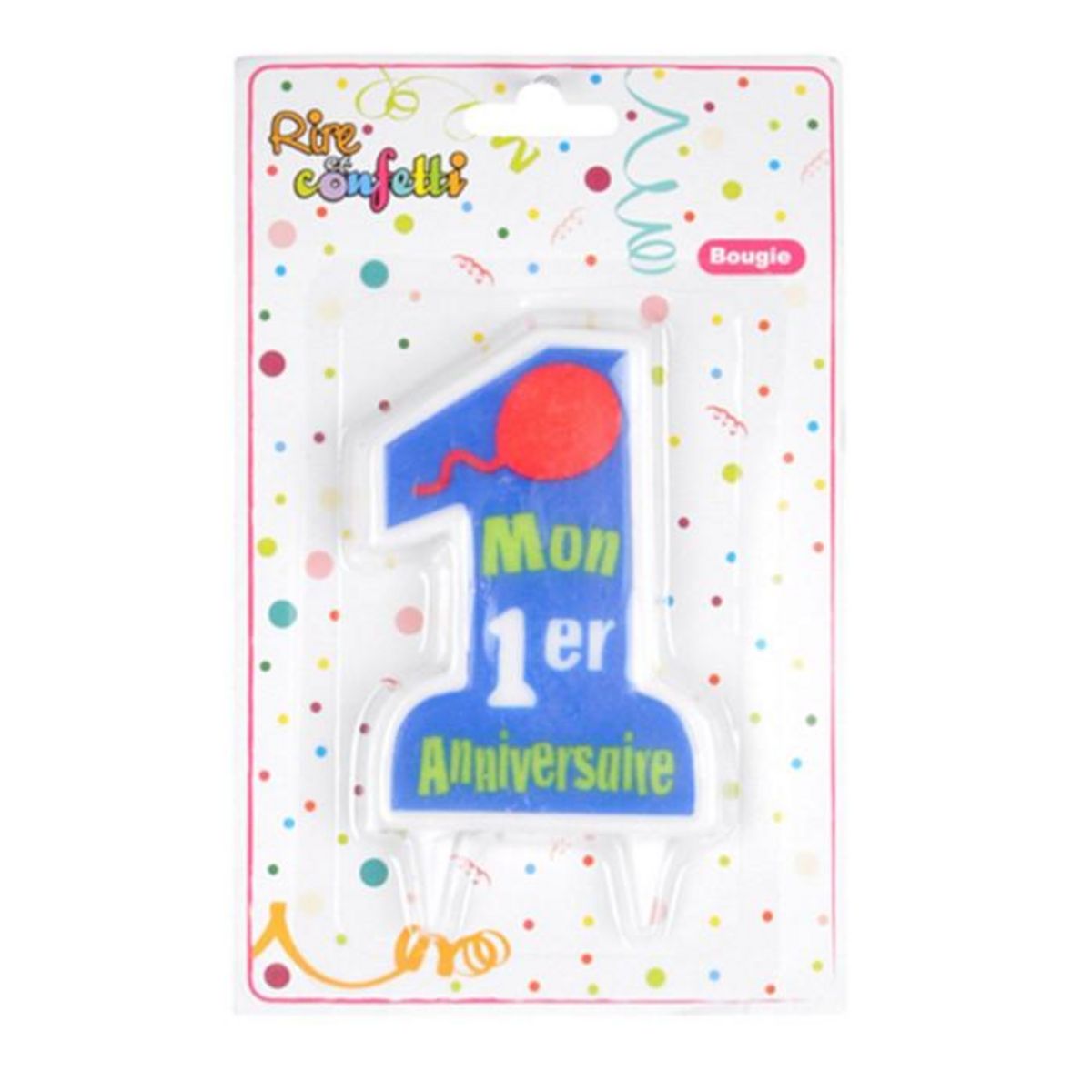 Paris Prix Bougie  Mon Premier Anniversaire  9cm Bleu