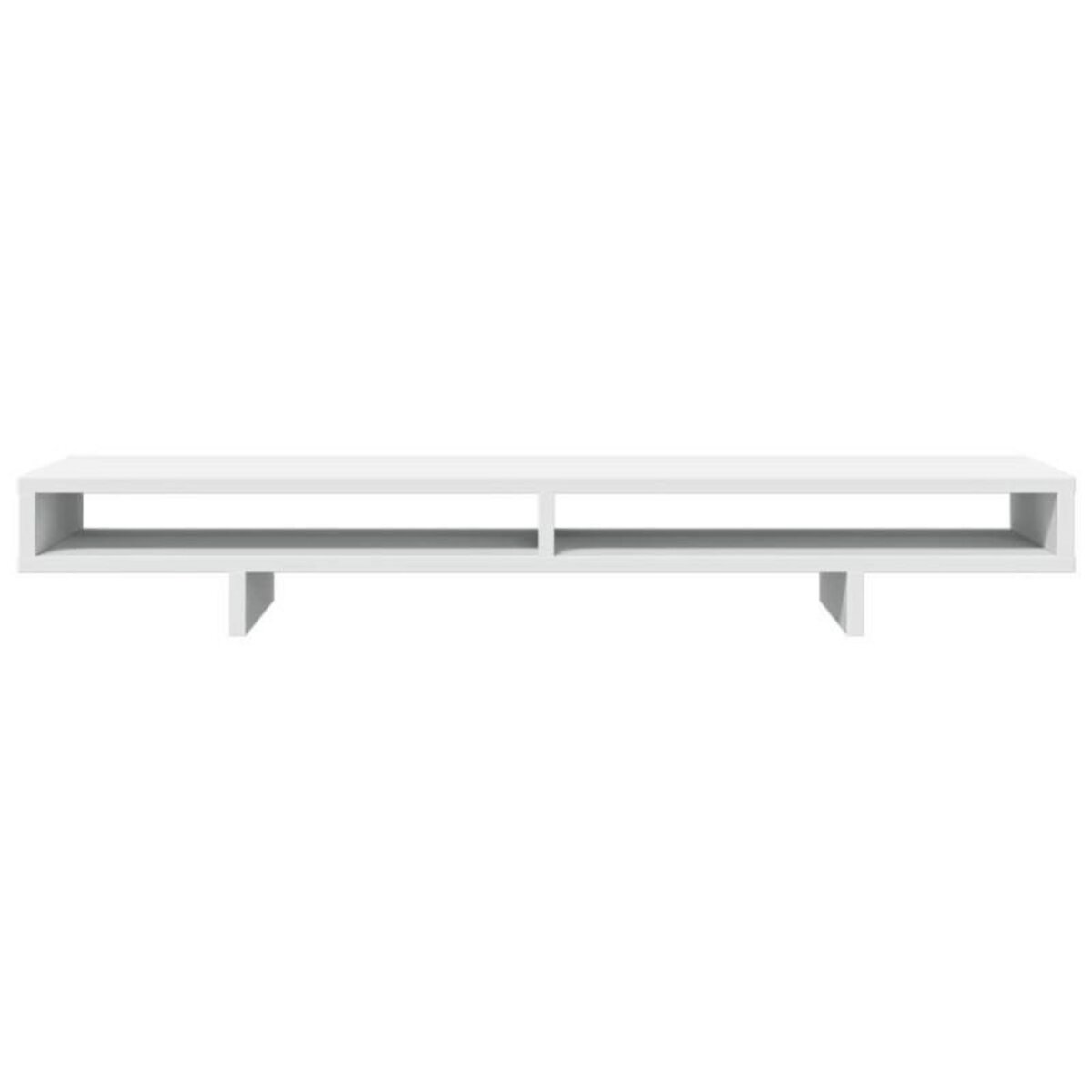 VIDAXL Support de moniteur blanc 100x27x15 cm bois d ingénierie