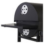 Voir la diapositive 5 : GARDENSTAR Barbecue charbon en demi - tonneau - 127x70x101cm
