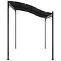 Voir la diapositive 4 : VIDAXL Auvent anthracite 2x2,3 m 180 g/m^2 tissu et acier
