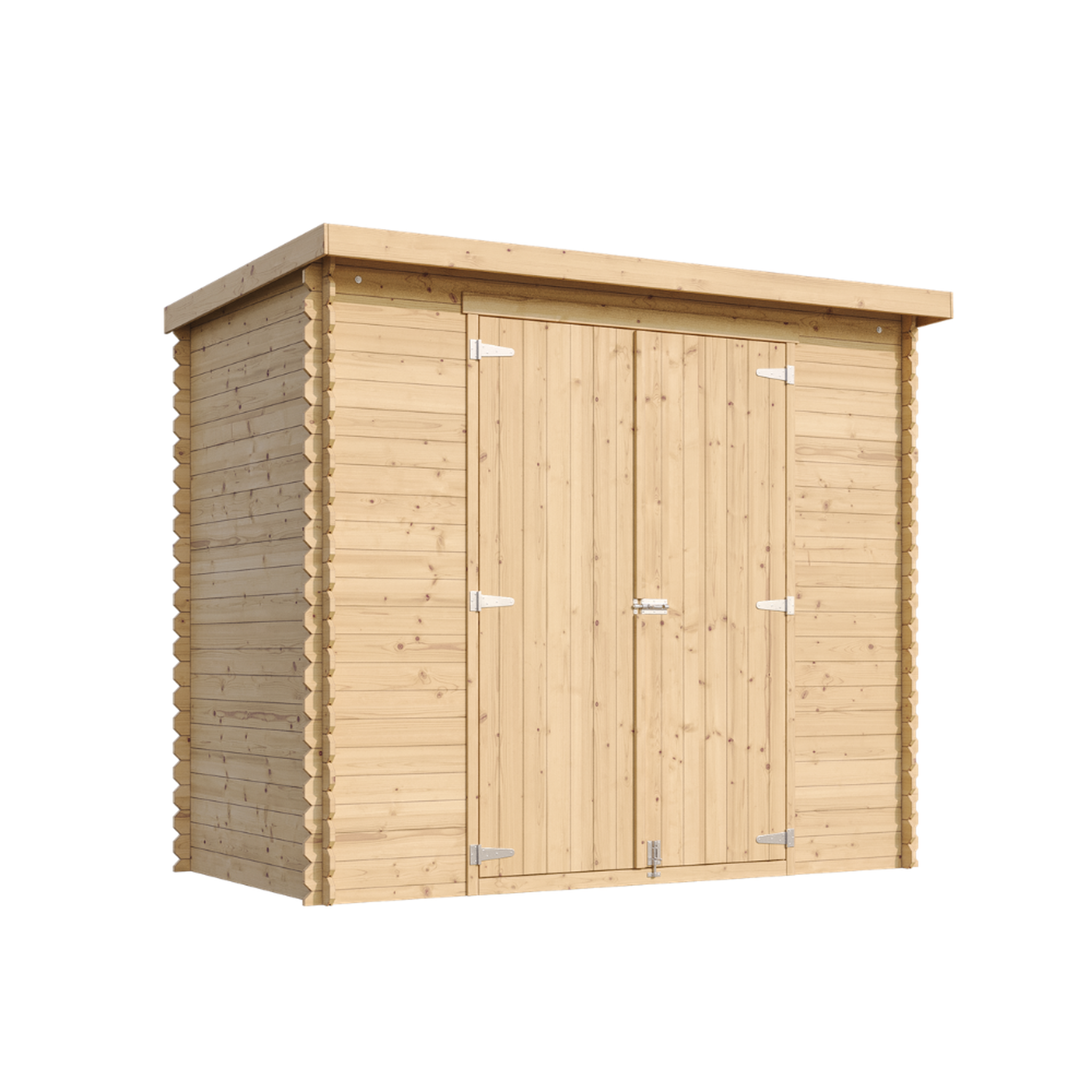 Voir la diapositive 2 : TIMBELA Abri de Jardin En Bois 2,63 m², Cabane de Jardin, Portes à Deux Battants, Sans Plancher M310C1