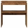Voir la diapositive 4 : VIDAXL Table console vieux bois 80 x 30 x 80 cm bois d'ingenierie