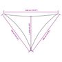 Voir la diapositive 6 : VIDAXL Voile de parasol tissu oxford triangulaire 3,5x3,5x4,9 m blanc