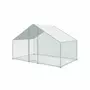  Enclos pour poulailler en acier galvanisé, toit imperméable et anti UV, porte avec loquet