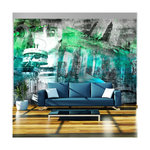 Paris Prix Papier Peint  Berlin Collage Vert. Coloris disponibles : Multicolore