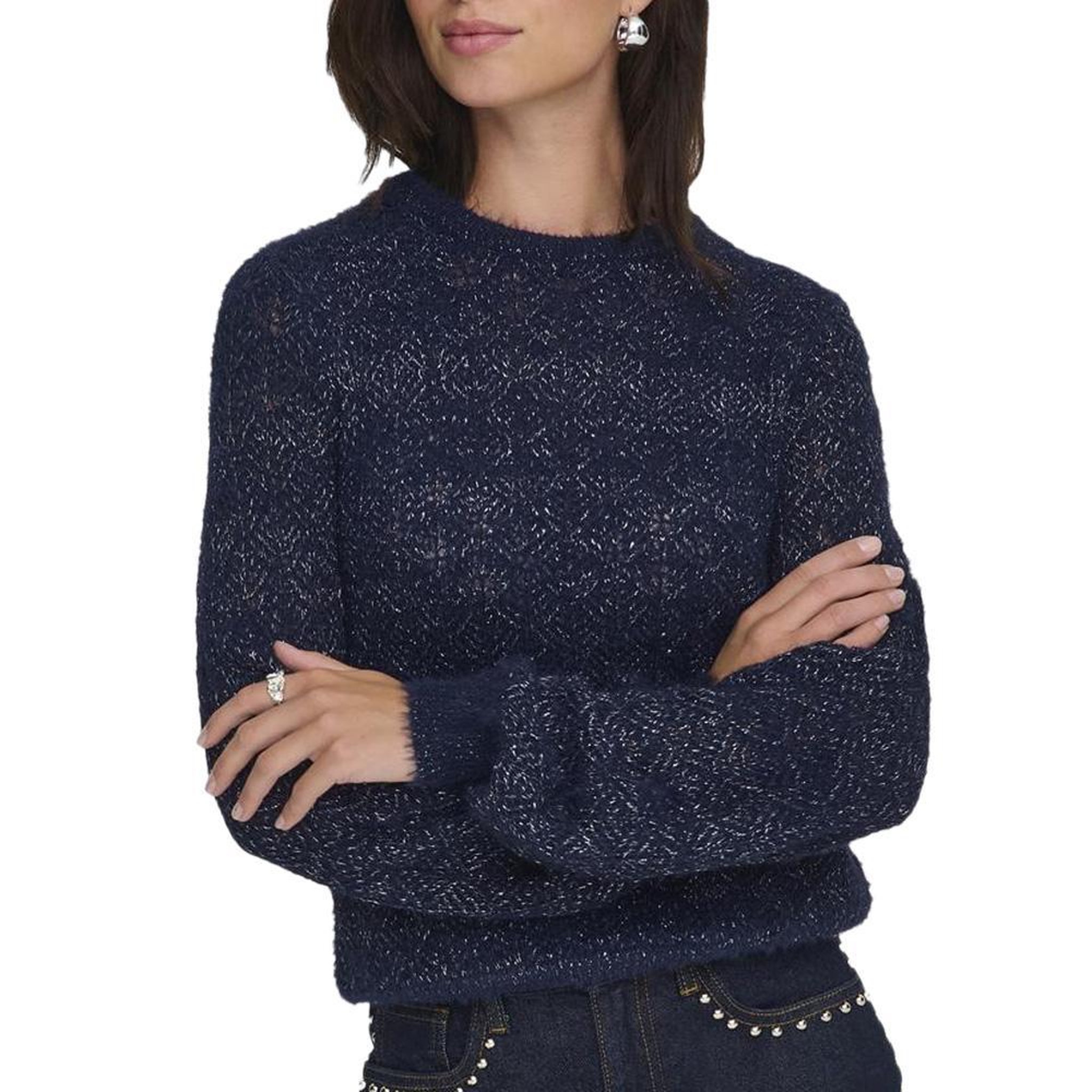 JACQUELINE DE YONG Pull  Femme JDY Marceline. Coloris disponibles : Bleu