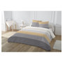 Voir la diapositive 1 : Parure housse de couette fantaisie en polycoton 49 fils GENNIA