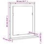 Voir la diapositive 6 : VIDAXL Miroir de salle de bain et etagere sonoma gris bois ingenierie