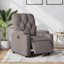 Voir la diapositive 1 : VIDAXL Fauteuil inclinable electrique Taupe Tissu